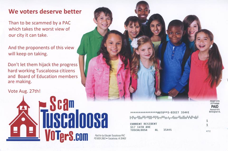 Scam Tuscaloosa Postcard